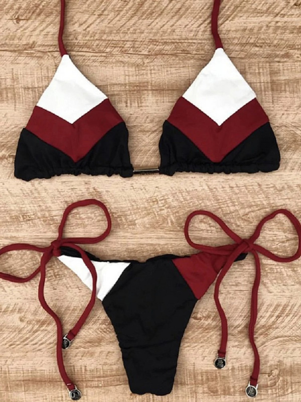 2023 Seksi bikini višebojni kupaći kostim Ženski kupaći kostim Push Up rebrasti bikini set Brazilski kupaći kostim Odjeća za plažu Bather Biquini