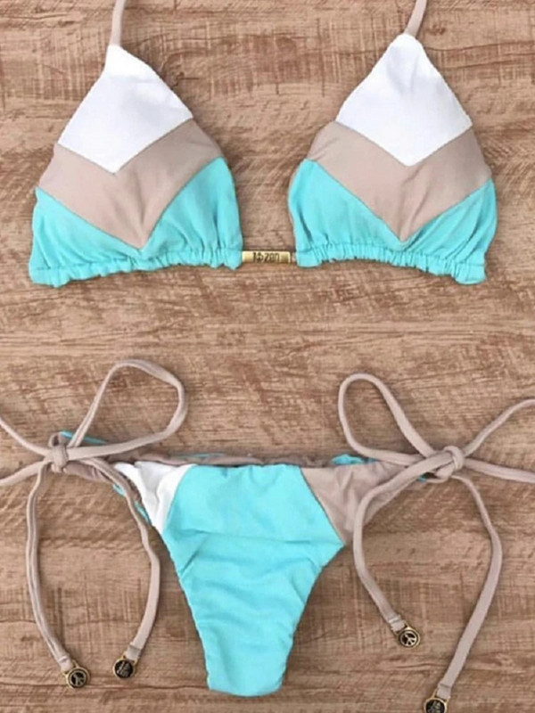 2023 Seksi bikini višebojni kupaći kostim Ženski kupaći kostim Push Up rebrasti bikini set Brazilski kupaći kostim Odjeća za plažu Bather Biquini