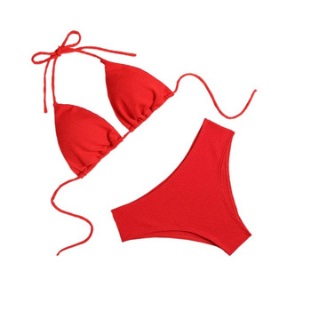 Секси дамски бразилски бански костюм Push-up сутиен Комплект бикини от две части Бански костюм Плажно облекло Бански Maillot De Bain Femme