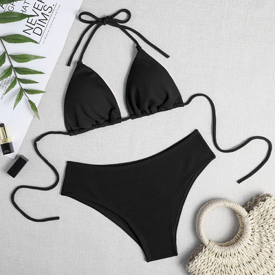 Costum de baie brazilian sexy pentru femei Set de bikini cu sutien push-up Costum de baie din două piese Costum de baie Costume de plajă Maillot de baie pentru femei