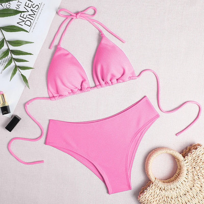Costum de baie brazilian sexy pentru femei Set de bikini cu sutien push-up Costum de baie din două piese Costum de baie Costume de plajă Maillot de baie pentru femei