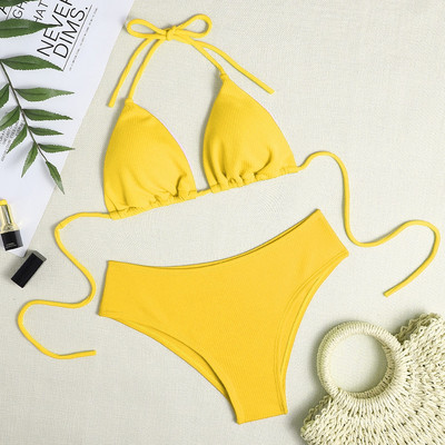 Costum de baie brazilian sexy pentru femei Set de bikini cu sutien push-up Costum de baie din două piese Costum de baie Costume de plajă Maillot de baie pentru femei