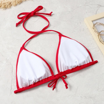 2022 нов секси бикини костюм едноцветен бански Дамски плажен бански костюм