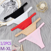 WSFSLJWDW Seksi ženske pamučne G string tange Bešavne gaćice niskog struka Ženske donje gaće Udobno žensko donje rublje Donje rublje