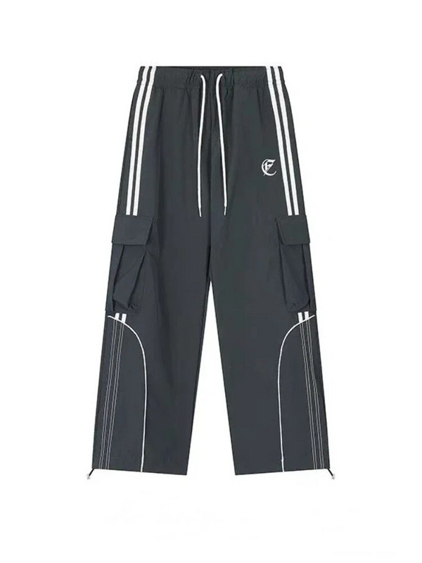 HOUZHOU Vintage Cargo hlače Ženske vrećaste Harajuku Y2k korejske ulične hlače Oversize Padobran Trenirke Hip Hop Široke Joggers Hippie