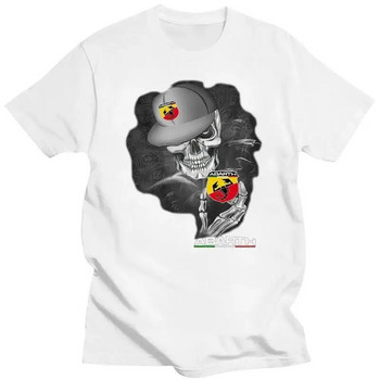 Тениска Abarth Мъже Жени 100% Памук - Skull so cool Тениска Лятна мода Горнища с къс ръкав и О-образно деколте Плюс размер