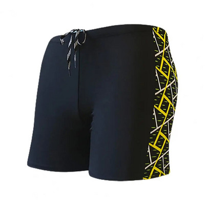 Vīriešu peldkostīmi Peldkostīms Vidēji paceļams elastīgs viduklis iekšēja aukliņa peldbikses Vīriešu peldkostīmi Pludmales apģērbs pieaugušajiem