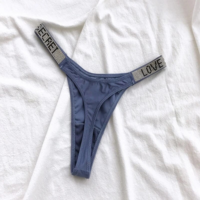 Chiloți pentru femei Lenjerie sexy cu stras strălucitor pentru femei cu talie joasă Lenjerie de corp pentru femeie Secret G-string Culoare neon Tanga pentru femei