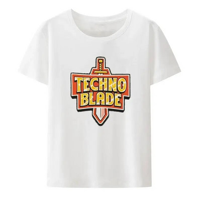 Αστεία Technoblade Never Dies Γραφικά μπλουζάκια κινουμένων σχεδίων Γυναικεία και ανδρικά ρετρό στυλ σε συν μέγεθος βαμβακερό μπλουζάκι Harajuku Casual πουκάμισο