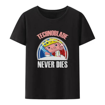 Αστεία Technoblade Never Dies Γραφικά μπλουζάκια κινουμένων σχεδίων Γυναικεία και ανδρικά ρετρό στυλ σε συν μέγεθος βαμβακερό μπλουζάκι Harajuku Casual πουκάμισο