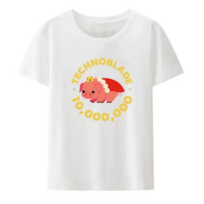 Αστεία Technoblade Never Dies Γραφικά μπλουζάκια κινουμένων σχεδίων Γυναικεία και ανδρικά ρετρό στυλ σε συν μέγεθος βαμβακερό μπλουζάκι Harajuku Casual πουκάμισο