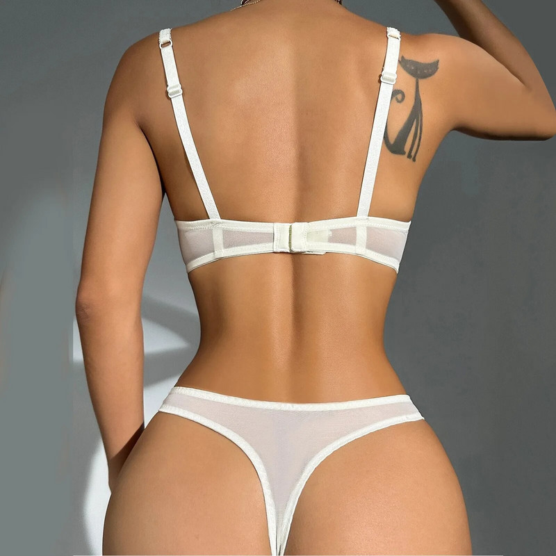 Női acél gyűrűs fehérnemű szett Trackless V nyakú melltartó szett Pure Color Lifts Formák szexi fehérnemű finom nőknek