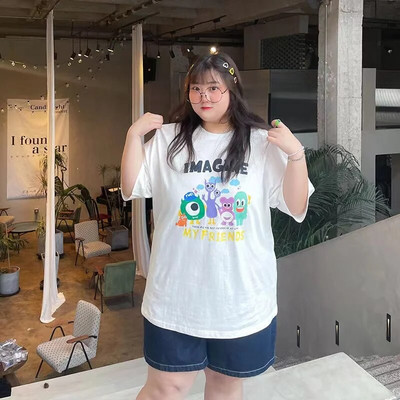 Liela izmēra sieviešu apģērbi brīvi elastīgi komforta krekliņi dāmu vasaras lieli, lieli, komforta topi Ikdienas lielizmēra sieviešu šorti