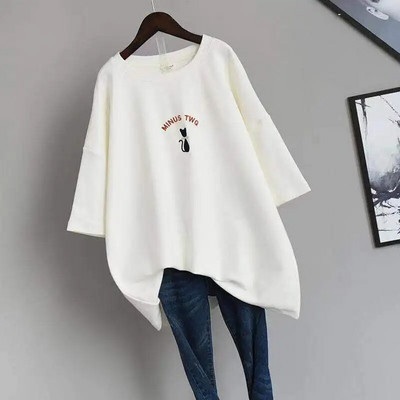 Liela izmēra sieviešu apģērbi brīvi elastīgi komforta krekliņi dāmu vasaras lieli, lieli, komforta topi Ikdienas lielizmēra sieviešu šorti