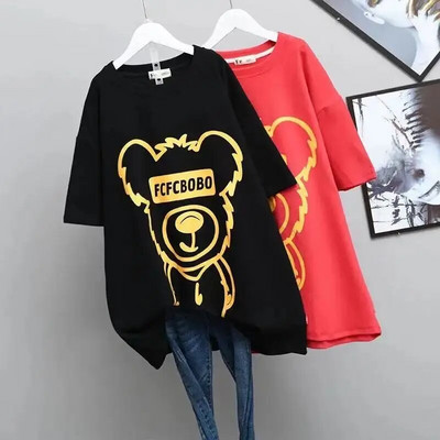 Liela izmēra sieviešu apģērbi brīvi elastīgi komforta krekliņi dāmu vasaras lieli, lieli, komforta topi Ikdienas lielizmēra sieviešu šorti