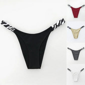 Chiloți sexy pentru femei G-String de bumbac Tanga cu talie joasă Lenjerie pentru femei Chiloți confortabili Slip fără sudură Bikini de plajă