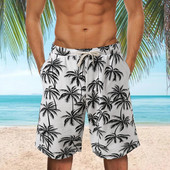 Palm Tree Print Quick Dry Summer Ανδρικά μαγιό Σορτς παραλίας για άντρες Μαγιό Σορτς για σέρφινγκ