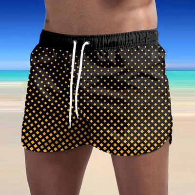 Trunchi de baie pentru bărbați cu căptușeală de compresie Trunchi de baie pentru bărbați Pantaloni scurți de alergare pentru bărbați buzunare Ținute pentru bărbați Pantaloni scurți de antrenament Interior House