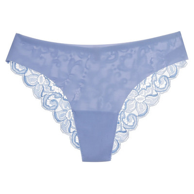 Chiloți sexy din dantelă pentru femei, transparenti, fără sudură, lenjerie pentru femeie, cu elasticitate cu talie joasă, pentru femei, lenjerie moale din mătase de gheață