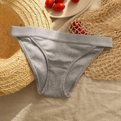 M-XL Žensko pamučno donje rublje velike veličine Seksi bešavne gaćice Jednostavne gaćice za djevojke niskog struka