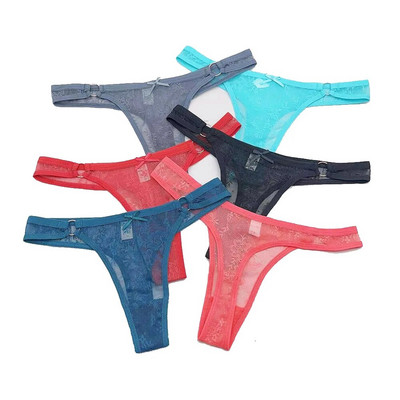 5 db/Szett Szexi csipke tanga női alacsony derékú bugyi átlátszó fehérnemű női fehérnemű alsónemű női G string 87169