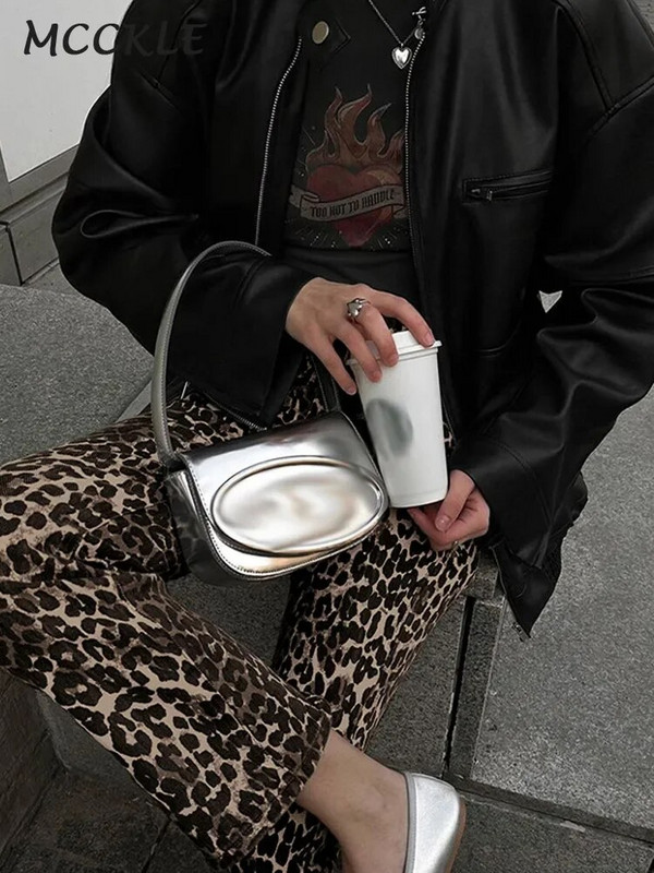 Leopard Print Τζιν Παντελόνι Γυναικείο Κομψό Παντελόνι Μολύβι με φερμουάρ 2024 Άνοιξη Νέα Γυναικεία Ρούχα Προώθησης