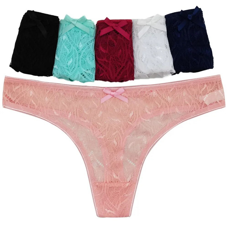 3PCS/Set Seksi mrežaste šuplje gaćice sa žicom Žensko donje rublje Žensko prozirno jednobojno tange niskog struka Prozračno donje rublje
