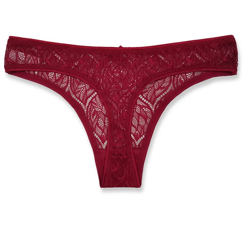 3PCS/Set Seksi mrežaste šuplje gaćice sa žicom Žensko donje rublje Žensko prozirno jednobojno tange niskog struka Prozračno donje rublje