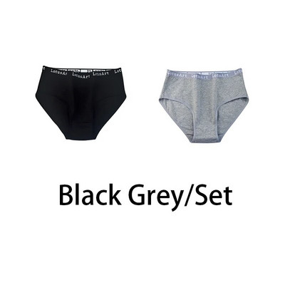 2PCS/Set Ženske pamučne jednobojne gaćice Seksi donje rublje velikih veličina Letter donje rublje Visoki struk Udobne gaćice