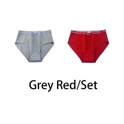 2PCS/Set Ženske pamučne jednobojne gaćice Seksi donje rublje velikih veličina Letter donje rublje Visoki struk Udobne gaćice