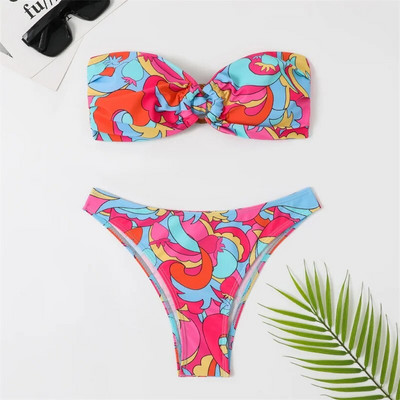 Γυναικεία μαγιό Micro Bikini 2023 Sexy Brazilian print σετ μπικίνι Γυναικεία γυναικεία μαγιό για διακοπές στην παραλία