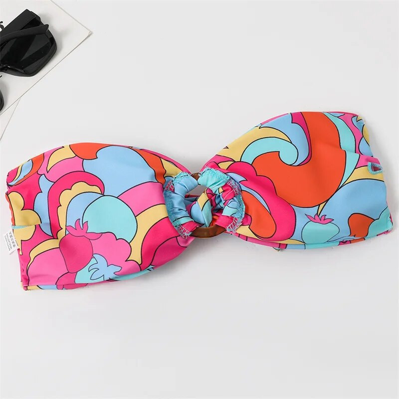 Γυναικεία μαγιό Micro Bikini 2023 Sexy Brazilian print σετ μπικίνι Γυναικεία γυναικεία μαγιό για διακοπές στην παραλία