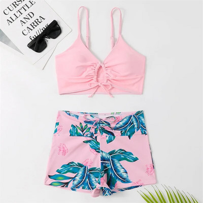 Ženski seksi bikini komplet s printom, kupaći kostim s visokim strukom, kupaći kostim, ženski ženski blagdanski bikini