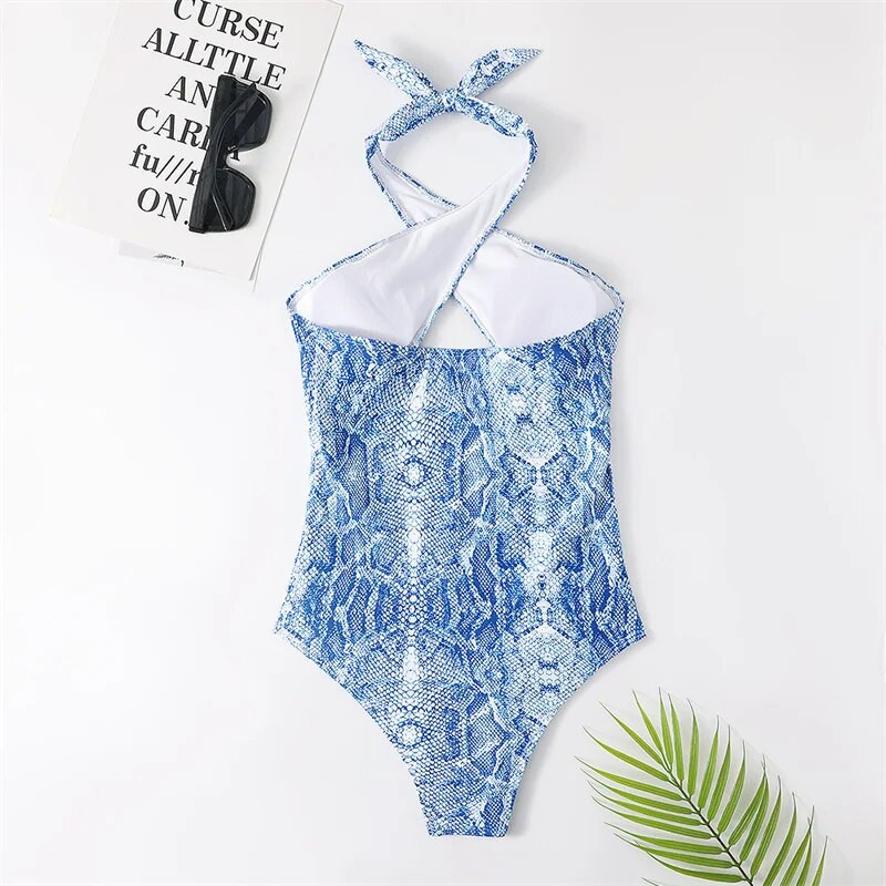 Ženski jednodijelni kupaći kostim 2023. Seksi kupaći kostim bez leđa s printom Ženski monokini za kupanje na plaži za odmor