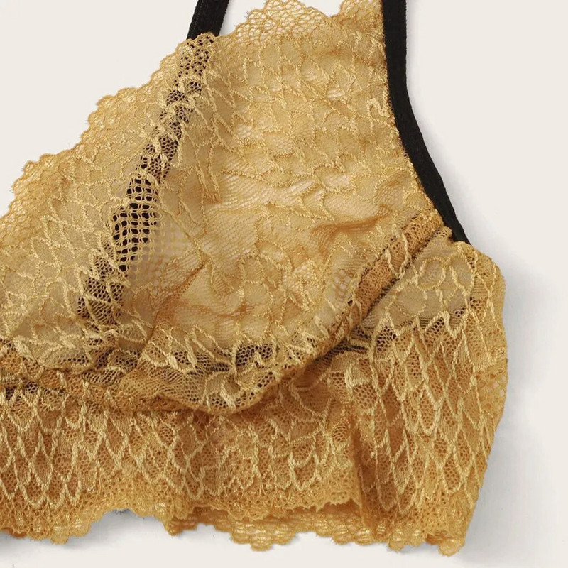 Szexi Lingerine Outfit Női Csipke fehérnemű Vezeték nélküli fehérnemű Szexi csípős melltartó vékony könnyű szexi tanga G-string szett