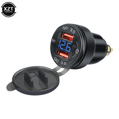 Quick Charge 3.0 topelt USB laadija pistikupesa toiteadapter Type-C jaoks BMW R1200GS R1250GS F800GS R1250 GS R1200rt Tiger 800 900 jaoks