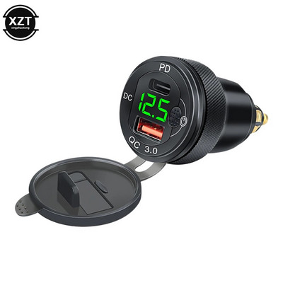 Quick Charge 3.0 topelt USB laadija pistikupesa toiteadapter Type-C jaoks BMW R1200GS R1250GS F800GS R1250 GS R1200rt Tiger 800 900 jaoks