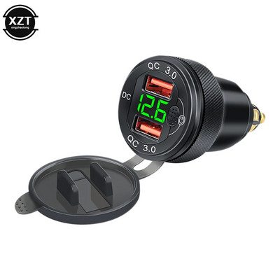 Quick Charge 3.0 topelt USB laadija pistikupesa toiteadapter Type-C jaoks BMW R1200GS R1250GS F800GS R1250 GS R1200rt Tiger 800 900 jaoks