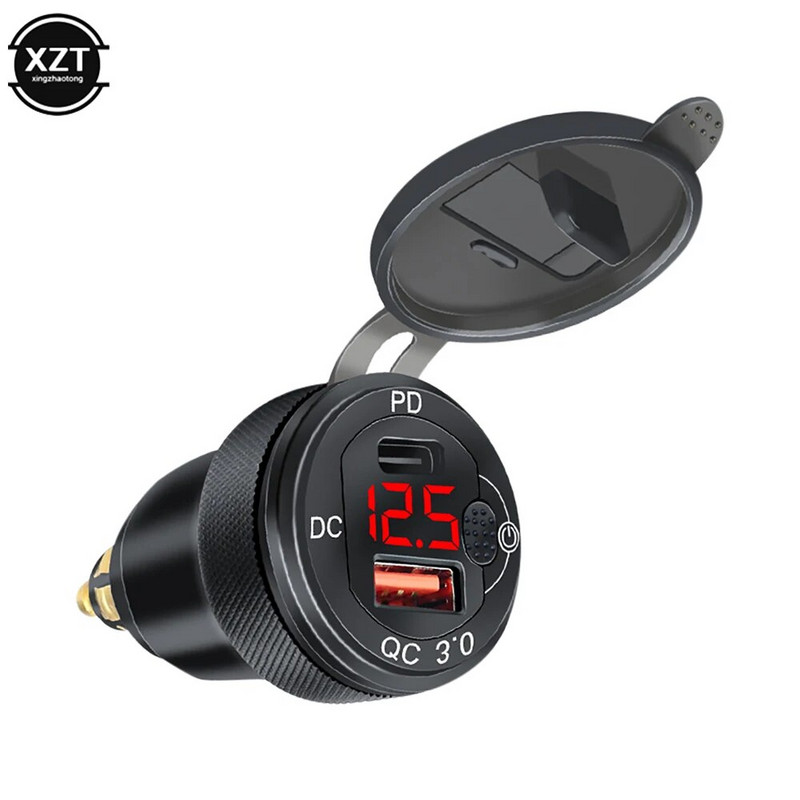 Quick Charge 3.0 topelt USB laadija pistikupesa toiteadapter Type-C jaoks BMW R1200GS R1250GS F800GS R1250 GS R1200rt Tiger 800 900 jaoks