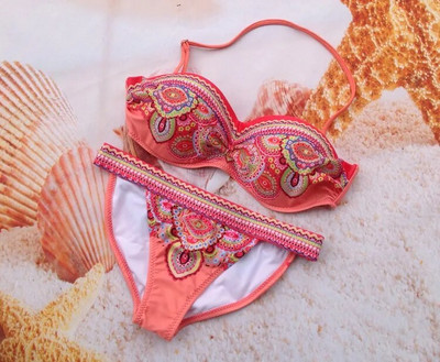Ženski bikini 2023, veliki XXL Push Up kupaći kostim s halterima Ženski seksi kupaći kostim Odjeća za plažu Komplet bikinija niskog struka