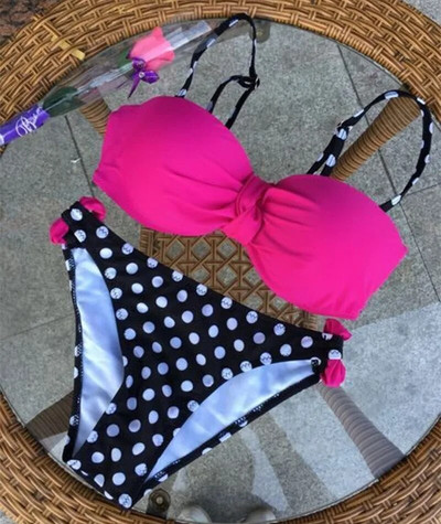 Ženski bikini 2023, veliki XXL Push Up kupaći kostim s halterima Ženski seksi kupaći kostim Odjeća za plažu Komplet bikinija niskog struka