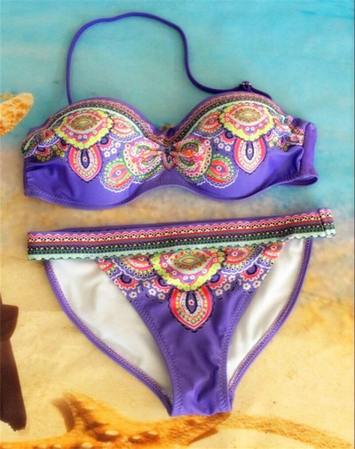 Ženski bikini 2023, veliki XXL Push Up kupaći kostim s halterima Ženski seksi kupaći kostim Odjeća za plažu Komplet bikinija niskog struka