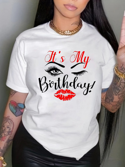 Nagy méretű, arc- és betűmintás, rövid ujjú pulóver póló, női plusz nagy nyúlású alkalmi felső, nyakú felsőruházat