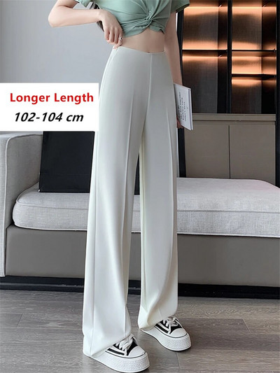 Magas derekú khaki öltöny, széles lábú női teljes nadrág tavaszi nyár női elegáns minimalizmus, egyenes bő nadrág 2023 új