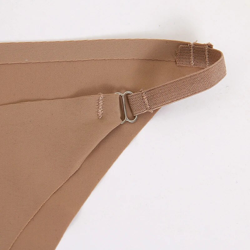 TrowBridge Naujos besiūlės moteriškos kelnaitės šilko satino dirželiai Madingi Paprasti moteriški apatiniai Seksualūs apatiniai Sportiniai Patogūs G-Strings