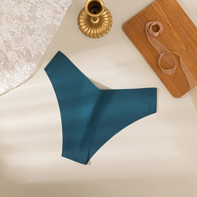 Chiloți de mătase sexy pentru femei Bikini Lenjerie de corp pentru femeie cu talie joasă Slip cu elasticitate ridicată Tanga Lenjerie de modă pentru femei