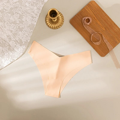 Chiloți de mătase sexy pentru femei Bikini Lenjerie de corp pentru femeie cu talie joasă Slip cu elasticitate ridicată Tanga Lenjerie de modă pentru femei