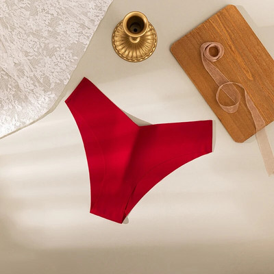 Chiloți de mătase sexy pentru femei Bikini Lenjerie de corp pentru femeie cu talie joasă Slip cu elasticitate ridicată Tanga Lenjerie de modă pentru femei