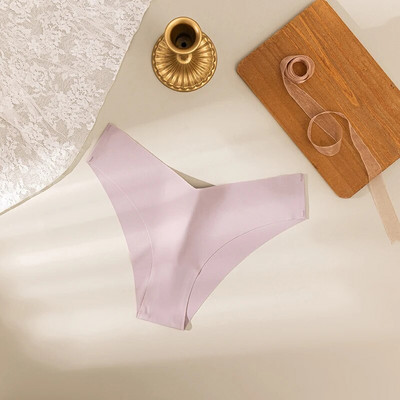Chiloți de mătase sexy pentru femei Bikini Lenjerie de corp pentru femeie cu talie joasă Slip cu elasticitate ridicată Tanga Lenjerie de modă pentru femei