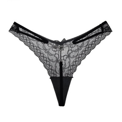 Chiloți de damă Thong Ice Mătase Metal Lenjerie de corp pentru femei Chiloți Silky Temptation Chiloți pentru femei G-String Elasticitate Popular